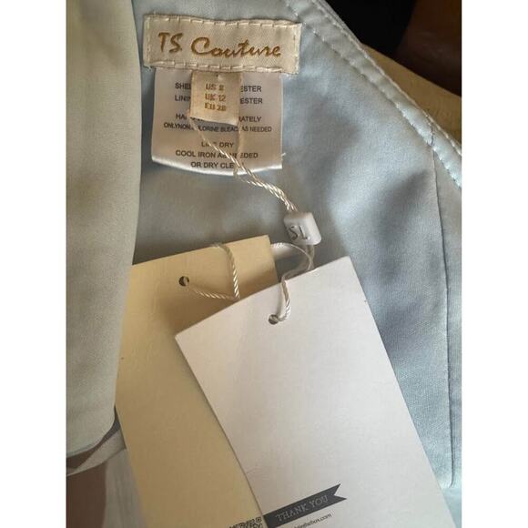 TS Couture Size 8 Medium Blue One Shoulder Cocktail Evening Party Dress NWT - Picture 6 of 6